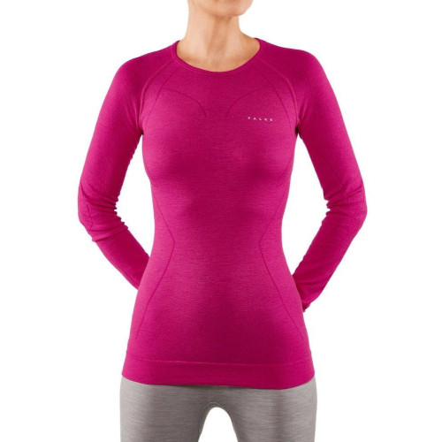 Falke Womens Long Sleeved Thermal Top Warm Berry