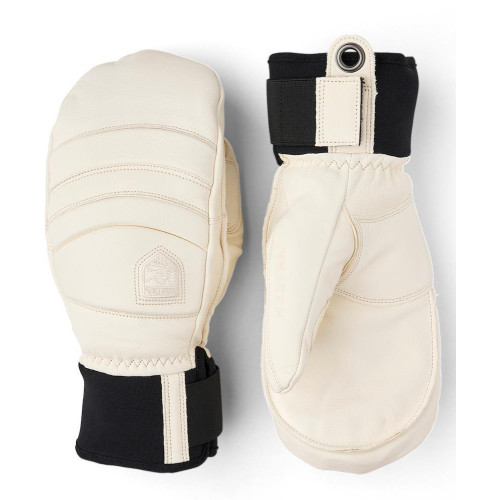 Hestra Fall Line Leather Mitts Almond White