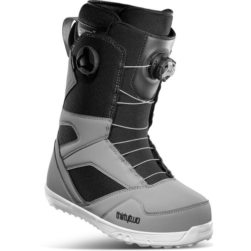 Thirtytwo STW Double BOA Mens Snowboard Boots Grey/Black 2021