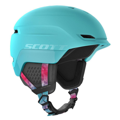 Scott Chase 2 Womens Ski + Snowboard Helmet Cyan Blue/Pink