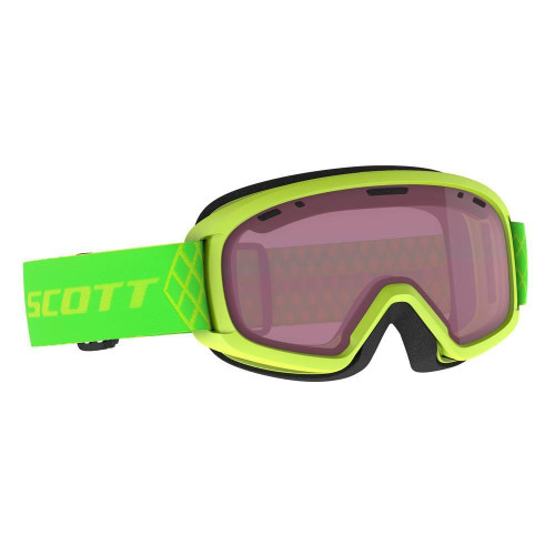 Scott Whitty Junior Goggles High Viz Green - Enhancer Lens
