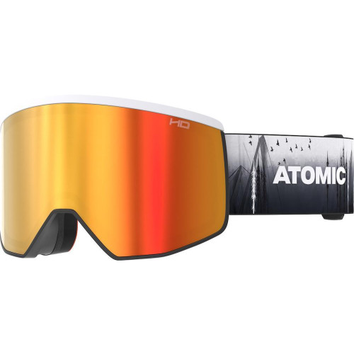 Atomic Four Pro HD Goggles Black/White - Red HD + Spare Lens