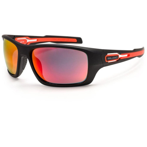 Bloc Phoenix Sunglasses Matte Black - Red Mirror Lens XR780