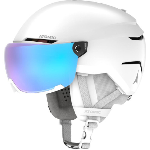 Atomic Savor Visor Stereo Womens Ski + Snowboard Helmet White Heather