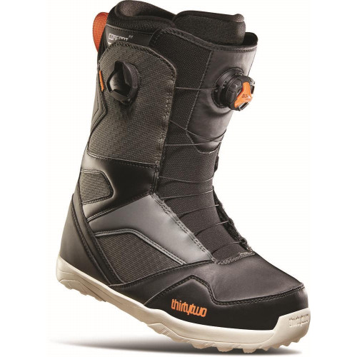 ThirtyTwo STW Double BOA Mens Snowboard Boots Black/Grey 2023