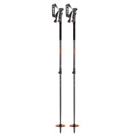 Leki Helicon Lite Adjustable Ski Poles Anthracite/Neon Orange/Black
