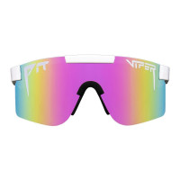 Pit Viper The Miami Nights Sunglasses White - Mirror Smoke to clear fade