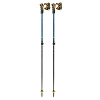 Leki Spitfire Vario 3D Adjustable Ski Poles Blue/Aegean Blue/ Yellow