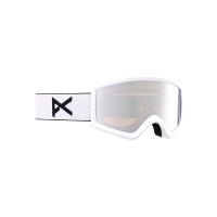 Anon Helix 2.0 Goggles White - Silver Amber + Amber Spare Lens