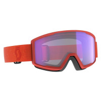 Scott Factor Pro LS Goggles Rust Red - Light Sensitive Blue Chrome Lens