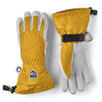 Hestra Heli Ski Female Gloves Mustard/Off-white